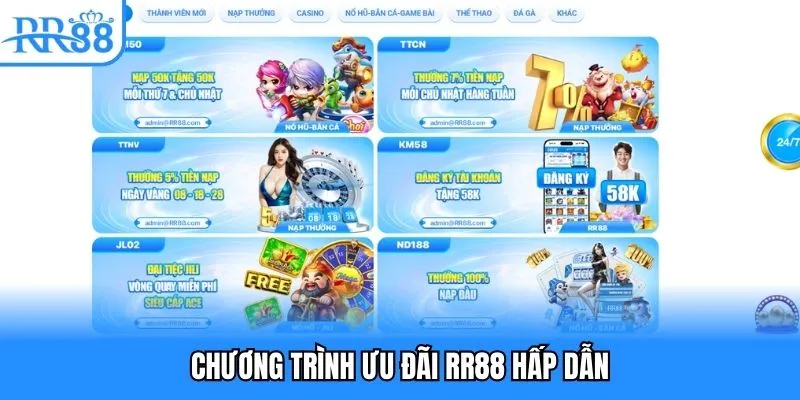 RR88 - Truy Cập Trang Chủ RR88COM Mới Nhận Code 88K 17 Chương trình ưu đãi RR88 hấp dẫn