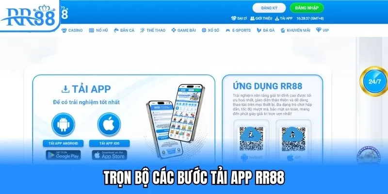RR88 - Truy Cập Trang Chủ RR88COM Mới Nhận Code 88K 16 Trọn bộ các bước tải app RR88
