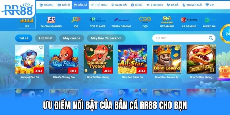 Bắn Cá RR88 - Thiên Đường Săn Boss Cực Khủng Trong Năm 2025 5 Ưu điểm nổi bật của bắn cá RR88 cho bạn